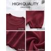 imageANRABESS Womens Short Sleeve Sweaters Wool Blend Crew Neck Sweater Shirts Business Casual Work Tops 2025 Summer OutfitsWine Red