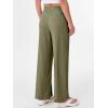 imageANRABESS Womens Wide Leg Palazzo Pants High Waisted Split Hem Lounge Casual Trousers Drawstring Flowy Pant for Beach VacationArmy Green