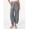 imageANRABESS Womens Gingham Striped Palazzo Pants Wide Leg Pajama Lounge Crop Pants Plaid PJ Bottoms Cute Trousers with PocketsBlack White Plaid