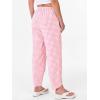 imageANRABESS Womens Gingham Striped Palazzo Pants Wide Leg Pajama Lounge Crop Pants Plaid PJ Bottoms Cute Trousers with PocketsPink White Plaid