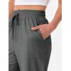 imageANRABESS Womens Wide Leg Palazzo Pants High Waisted Split Hem Lounge Casual Trousers Drawstring Pant for Beach VacationDeep Gray
