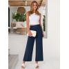 imageANRABESS Womens Wide Leg Palazzo Pants Summer Beach High Waisted Cropped Flowy Pants 2026 Work Casual Trousers with PocketsNavy Blue