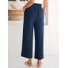 imageANRABESS Womens Wide Leg Palazzo Pants Summer Beach High Waisted Cropped Flowy Pants 2026 Work Casual Trousers with PocketsNavy Blue