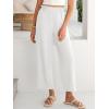 imageANRABESS Womens Wide Leg Palazzo Pants Summer Beach High Waisted Cropped Flowy Pants 2026 Work Casual Trousers with PocketsWhite