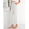 imageANRABESS Womens Wide Leg Palazzo Pants Summer Beach High Waisted Cropped Flowy Pants 2026 Work Casual Trousers with PocketsWhite