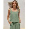 imageANRABESS 2 Piece Sets for Women Outfits Lounge Matching Casual Travel Wide Leg Pants Crop Top Summer Vacation Beach ClothesLight Green