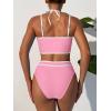 imageANRABESS Womens Halter Bikini Sets Color Block Two Piece Swimsuits High Waisted Bathing Suits Summer Sporty Cheeky SwimwearPink