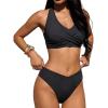 imageANRABESS Womens Bikini Sets Two Piece Swimsuits High Waisted Halter Twist Front Bathing Suit 2026 Summer Beach SwimwearBlack