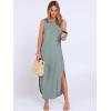 imageANRABESS Women Maxi Dress Summer Casual Loose Sleeveless Sundress Coverup Beach Eyelet Dresses 2026 Vacation Travel OutfitsGrey Green