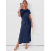 imageANRABESS Womens Summer Maxi Dress Casual Crew Neck Tie Waist Split WrinkleFree Fit Long Fashion Vacation Dresses 2026 SpringNavy Blue