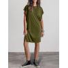 imageANRABESS Womens Summer T Shirt Dress 2025 Beach Vacation Travel Outfits Casual Simple Soft Mini Sundress Cover Up ClothesArmy Green
