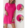 imageANRABESS Womens Summer T Shirt Dress 2025 Beach Vacation Travel Outfits Casual Simple Soft Mini Sundress Cover Up ClothesHot Pink