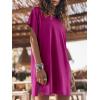 imageANRABESS Womens Summer T Shirt Dress 2025 Beach Vacation Travel Outfits Casual Simple Soft Mini Sundress Cover Up ClothesRed Violet