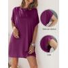 imageANRABESS Womens Summer T Shirt Dress 2025 Beach Vacation Travel Outfits Casual Simple Soft Mini Sundress Cover Up ClothesRed Violet