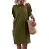 imageANRABESS Womens Summer T Shirt Dress 2025 Beach Vacation Travel Outfits Casual Simple Soft Mini Sundress Cover Up ClothesArmy Green