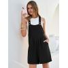 imageANRABESS Jumpsuits for Women 2026 Summer Short Overalls Casual Sleeveless Adjustable Loose Rompers Beach Vacation OutfitsBlack