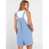 imageANRABESS Jumpsuits for Women 2026 Summer Short Overalls Casual Sleeveless Adjustable Loose Rompers Beach Vacation OutfitsBright Blue