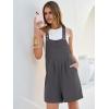 imageANRABESS Jumpsuits for Women 2026 Summer Short Overalls Casual Sleeveless Adjustable Loose Rompers Beach Vacation OutfitsDark Gray