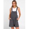 imageANRABESS Jumpsuits for Women 2026 Summer Short Overalls Casual Sleeveless Adjustable Loose Rompers Beach Vacation OutfitsDark Gray