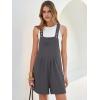 imageANRABESS Jumpsuits for Women 2026 Summer Short Overalls Casual Sleeveless Adjustable Loose Rompers Beach Vacation OutfitsDark Gray