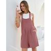 imageANRABESS Jumpsuits for Women 2026 Summer Short Overalls Casual Sleeveless Adjustable Loose Rompers Beach Vacation OutfitsDusty Rose