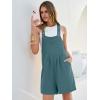 imageANRABESS Jumpsuits for Women 2026 Summer Short Overalls Casual Sleeveless Adjustable Loose Rompers Beach Vacation OutfitsLake