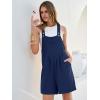imageANRABESS Jumpsuits for Women 2026 Summer Short Overalls Casual Sleeveless Adjustable Loose Rompers Beach Vacation OutfitsNavy Blue