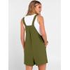 imageANRABESS Jumpsuits for Women 2026 Summer Short Overalls Casual Sleeveless Adjustable Loose Rompers Beach Vacation OutfitsOlive Green