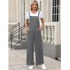 imageANRABESS Overalls for Women 2025 Summer Casual Loose One Piece Outfits Baggy Wide Leg Jumpers Lightweight Comfy RompersDark Gray