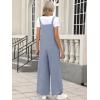 imageANRABESS Overalls for Women 2025 Summer Casual Loose One Piece Outfits Baggy Wide Leg Jumpers Lightweight Comfy RompersGrey Blue