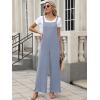 imageANRABESS Overalls for Women 2025 Summer Casual Loose One Piece Outfits Baggy Wide Leg Jumpers Lightweight Comfy RompersGrey Blue