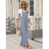 imageANRABESS Overalls for Women 2025 Summer Casual Loose One Piece Outfits Baggy Wide Leg Jumpers Lightweight Comfy RompersGrey Blue