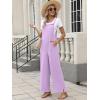 imageANRABESS Overalls for Women 2025 Summer Casual Loose One Piece Outfits Baggy Wide Leg Jumpers Lightweight Comfy RompersLight Purple