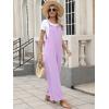 imageANRABESS Overalls for Women 2025 Summer Casual Loose One Piece Outfits Baggy Wide Leg Jumpers Lightweight Comfy RompersLight Purple