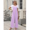 imageANRABESS Overalls for Women 2025 Summer Casual Loose One Piece Outfits Baggy Wide Leg Jumpers Lightweight Comfy RompersLight Purple