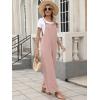 imageANRABESS Overalls for Women 2025 Summer Casual Loose One Piece Outfits Baggy Wide Leg Jumpers Lightweight Comfy RompersPink