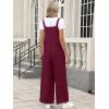 imageANRABESS Overalls for Women 2025 Summer Casual Loose One Piece Outfits Baggy Wide Leg Jumpers Lightweight Comfy RompersWine Red