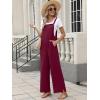 imageANRABESS Overalls for Women 2025 Summer Casual Loose One Piece Outfits Baggy Wide Leg Jumpers Lightweight Comfy RompersWine Red