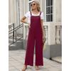 imageANRABESS Overalls for Women 2025 Summer Casual Loose One Piece Outfits Baggy Wide Leg Jumpers Lightweight Comfy RompersWine Red
