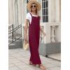 imageANRABESS Overalls for Women 2025 Summer Casual Loose One Piece Outfits Baggy Wide Leg Jumpers Lightweight Comfy RompersWine Red