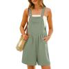 imageANRABESS Jumpsuits for Women 2026 Summer Short Overalls Casual Sleeveless Adjustable Loose Rompers Beach Vacation OutfitsLight Green