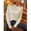 imageANRABESS Off The Shoulder Sweaters for Women 2025 Fall Turtleneck Long Sleeve Fuzzy Knit Warm Casual Winter SweaterBeige