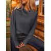 imageANRABESS Off The Shoulder Sweaters for Women 2025 Fall Turtleneck Long Sleeve Fuzzy Knit Warm Casual Winter SweaterDeep Gray