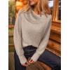 imageANRABESS Off The Shoulder Sweaters for Women 2025 Fall Turtleneck Long Sleeve Fuzzy Knit Warm Casual Winter SweaterLight Khaki