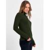 imageANRABESS Womens Turtleneck Long Sleeve Sweater Tops Casual Soft Knit Fit Lightweight Basic Pullover 2025 Fall Work OutfitsArmy Green