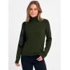 imageANRABESS Womens Turtleneck Long Sleeve Sweater Tops Casual Soft Knit Fit Lightweight Basic Pullover 2025 Fall Work OutfitsArmy Green