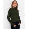 imageANRABESS Womens Turtleneck Long Sleeve Sweater Tops Casual Soft Knit Fit Lightweight Basic Pullover 2025 Fall Work OutfitsArmy Green