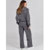 imageANRABESS Women 2 Piece Outfits 2025 Fall Fashion Airport Wide Leg Pants Lounge Set Leisure Travel Vacation Clothes Sweatsuits Dark Grey Large