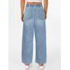 imageANRABESS Women Barrel Jeans High Waisted Wide Leg Drawstring Denim Pants Y2K Baggy Loose Fit Trouser Jeans with Pockets Sky Blue XLarge