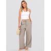 imageANRABESS Womens Wide Leg Palazzo Pants Casual Mid Waist Flowy Pants Beach Vacation Lounge Trousers with PocketsBeige